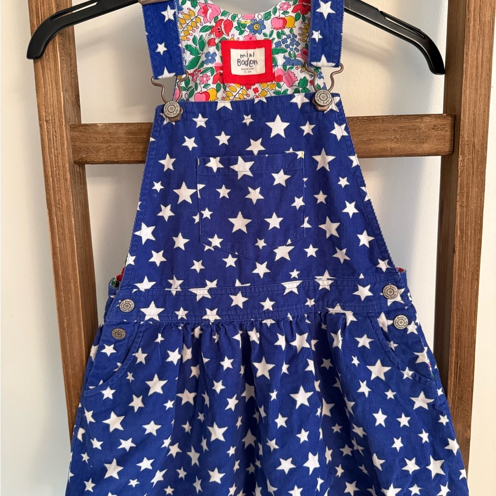 Mini Boden Starry Blue Overalls
